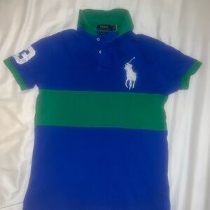 Polo Ralph Lauren Blue and Green Polo Shirt
